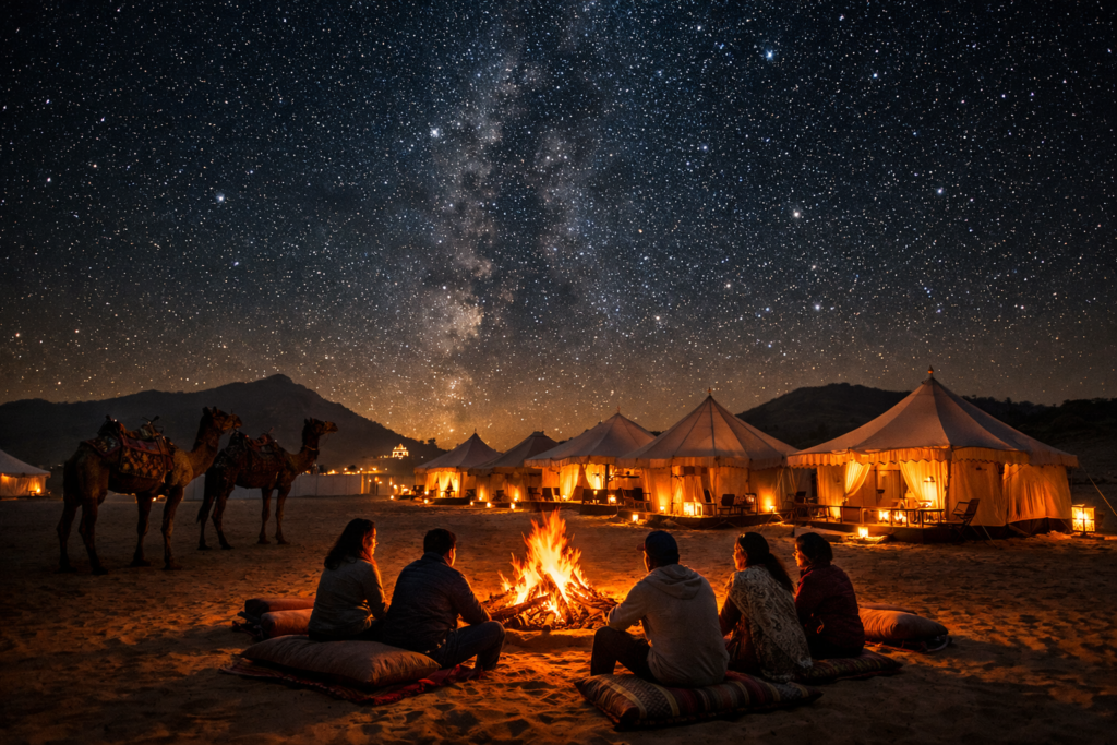 Camping in Pushkar